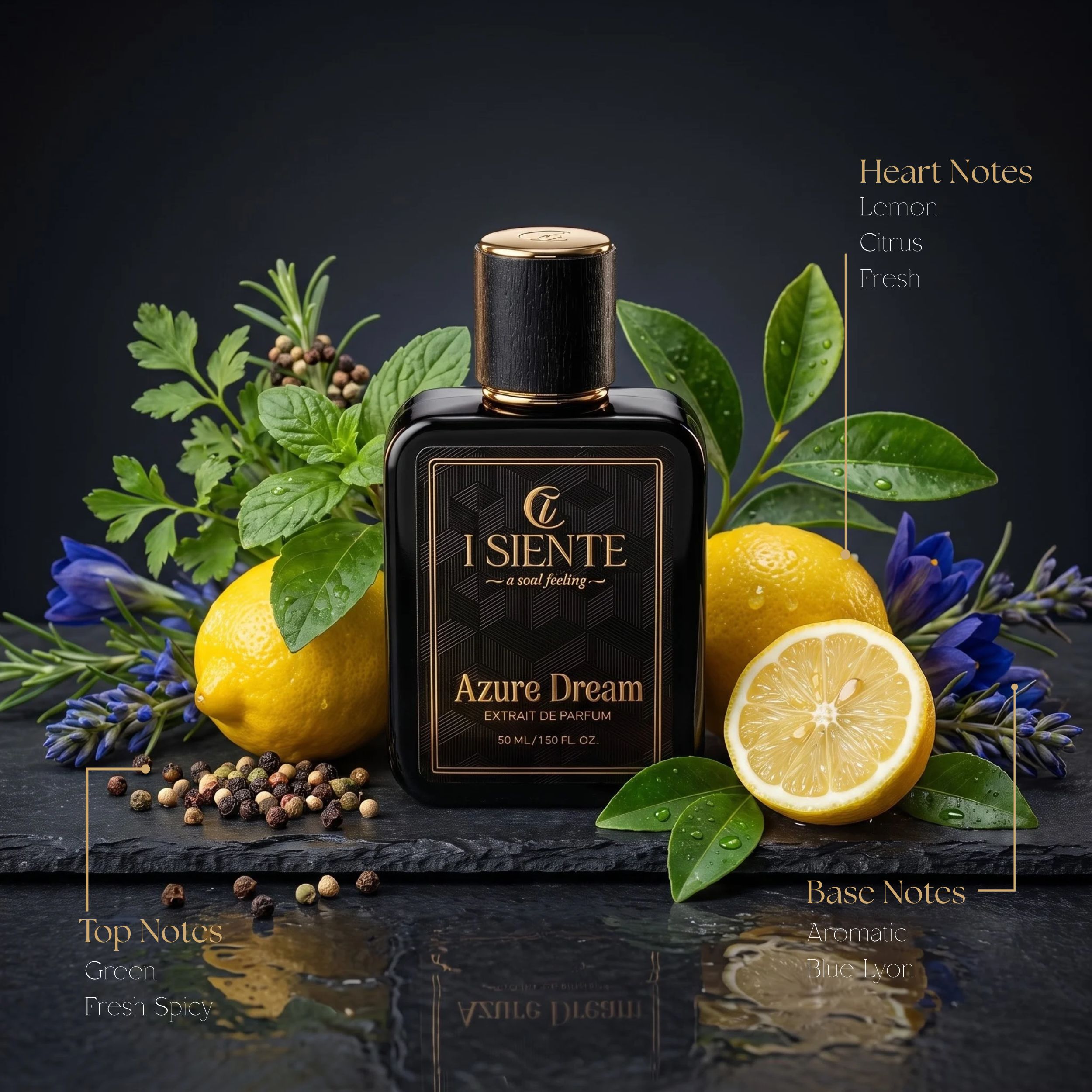 Azure Dream — Fresh Green Citrus & Aromatic Musk | Unisex, 50ml